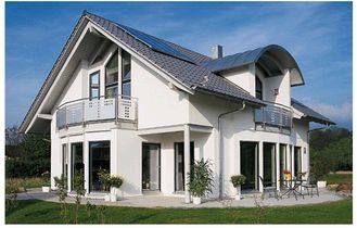 China Light Steel Frame Prefabricated Villa /  Energy Saving Modern Modular Homes supplier
