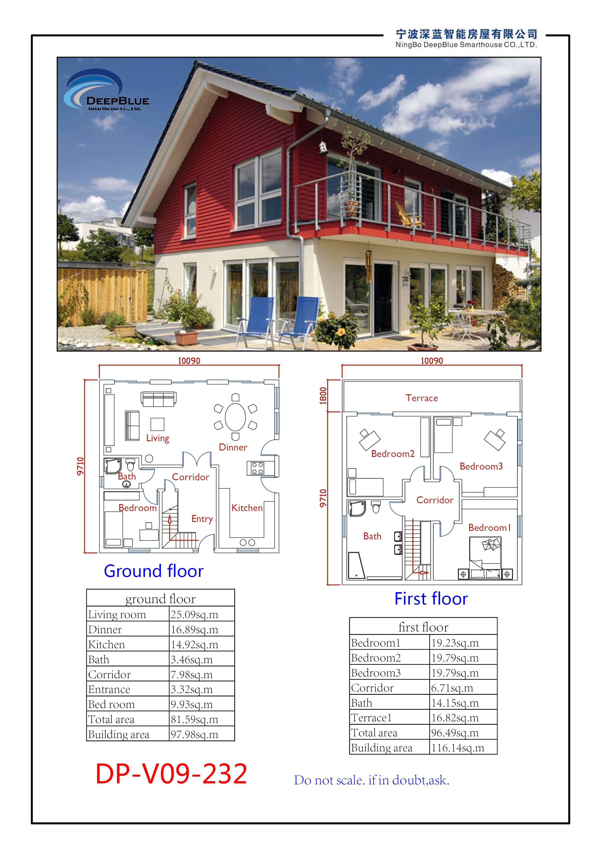 100 / 50mm ALC Panel Prefab Steel Villa / Prefab Metal Buildings For Family House