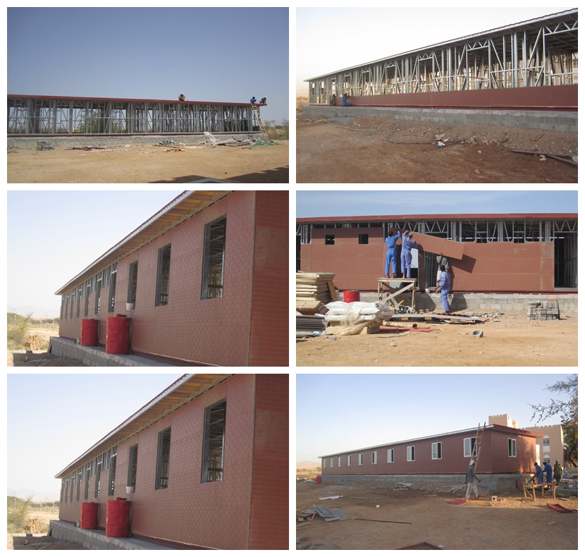 Fireproofing Prefab House Kits / Layer Of Houses Moistureproof / Colorbond / Fibre Cement Clading